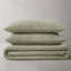 Ensemble de courtepointe 100% coton 3 pièces Botanical Leaves Sage-125545999-125545998
