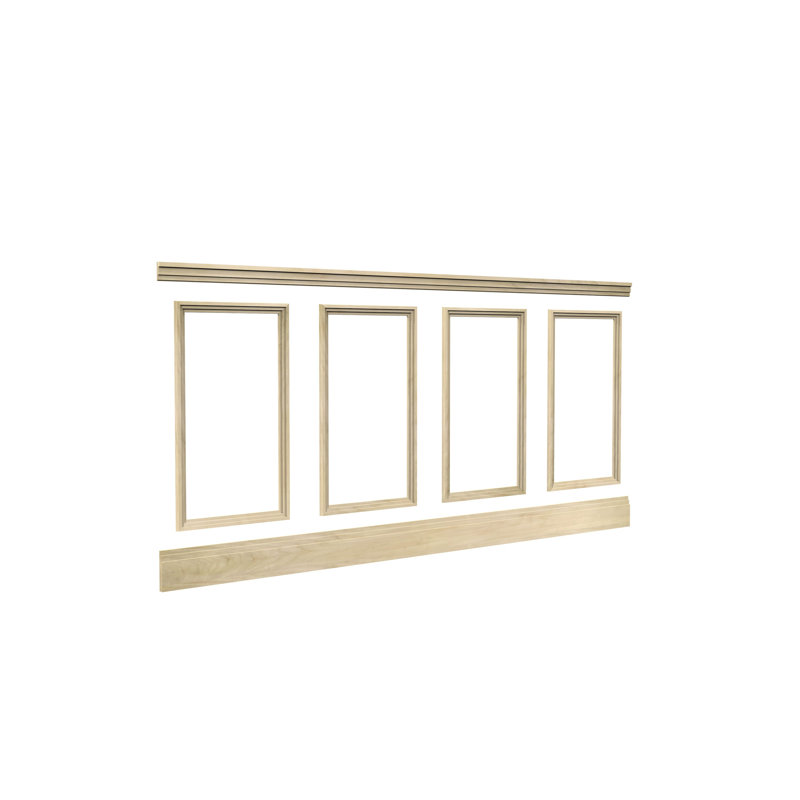 32" x Varying Length 3D Embossed Panel in Brown