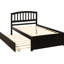 Lit plateforme simple en bois massif avec lit gigogne - Maximisez la fonctionnalité de votre chambre à coucher-727202959