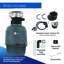 Evolution Cover Control 3/4 HP Garbage Disposal, Advanced Series Batch Feed Food Waste Disposer
