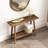 Solid Reclaimed Wood Console Table with Shelf-1486195526