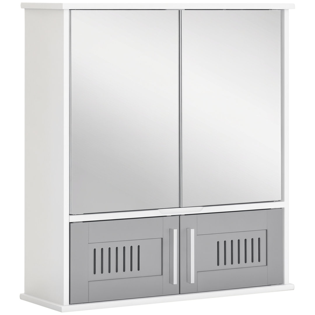 Beyerville 550mm W 600mm H Wall Mounted Required Framed Medicine Cabinet Mirror 2 Fixed