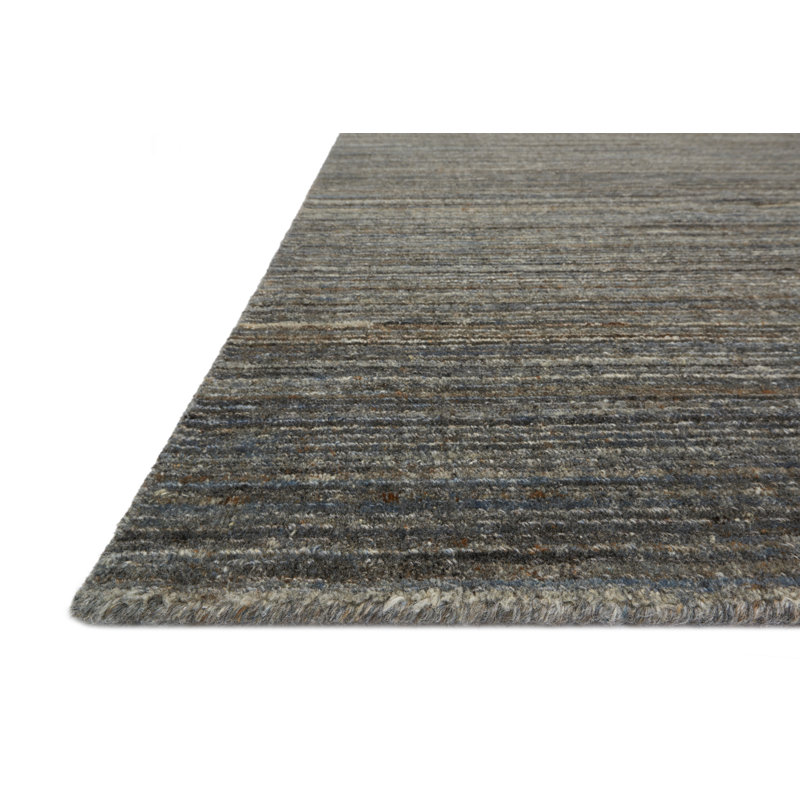 Maliyah Hand Knotted Gray Rug, Rectangle 7'9" x 9'9"