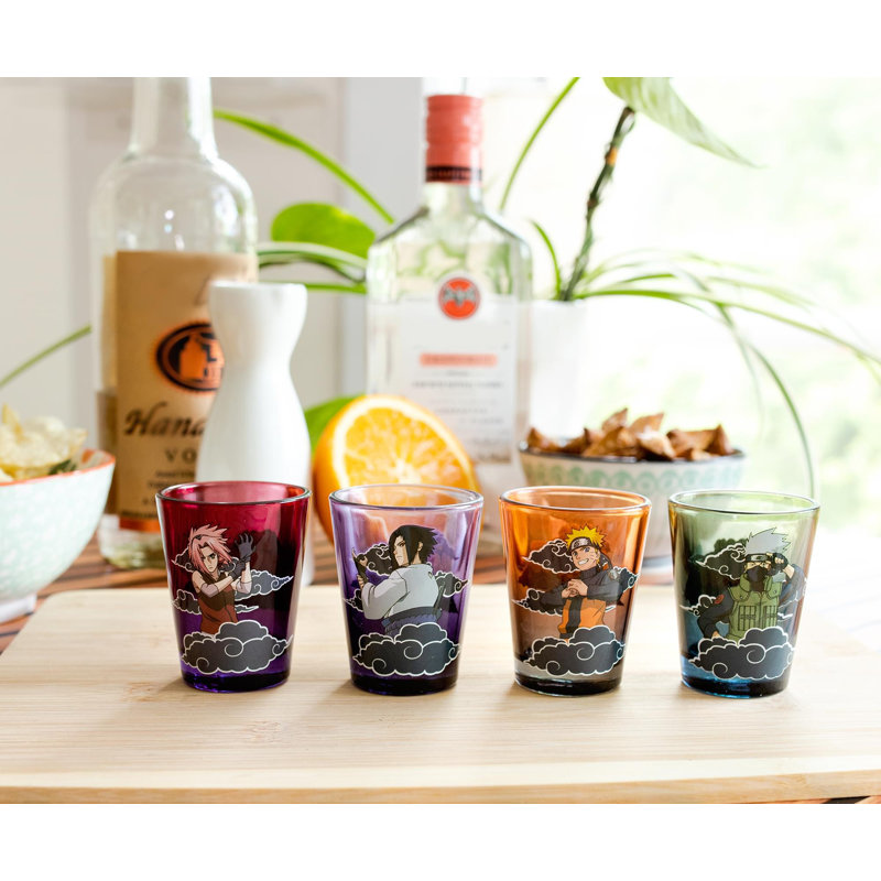 Naruto Shippuden Team 7 Multicolor Glass Shot Set