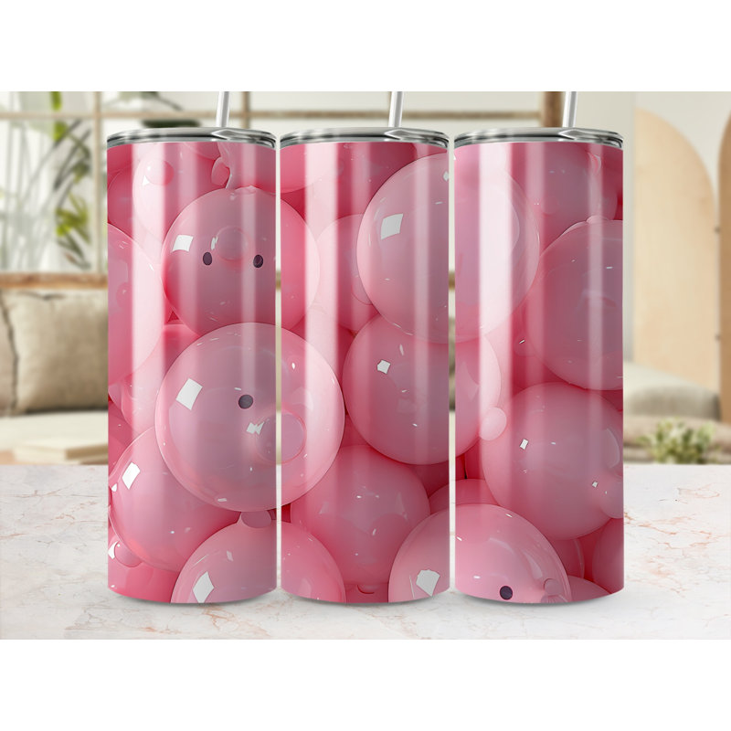 Choose Handmade Tumblers 591ml Vacuum Insulated Stainless Steel (18/8) Travel Tumbler with Straw
