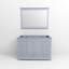 Meuble-lavabo simple l 48 po x P 22 po et miroir 46 po Dukes-875698145