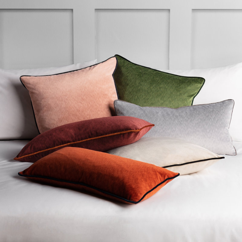 Torto Throw Cushion, Marsala Red/Russet, 60cm x 30cm, Rectangular
