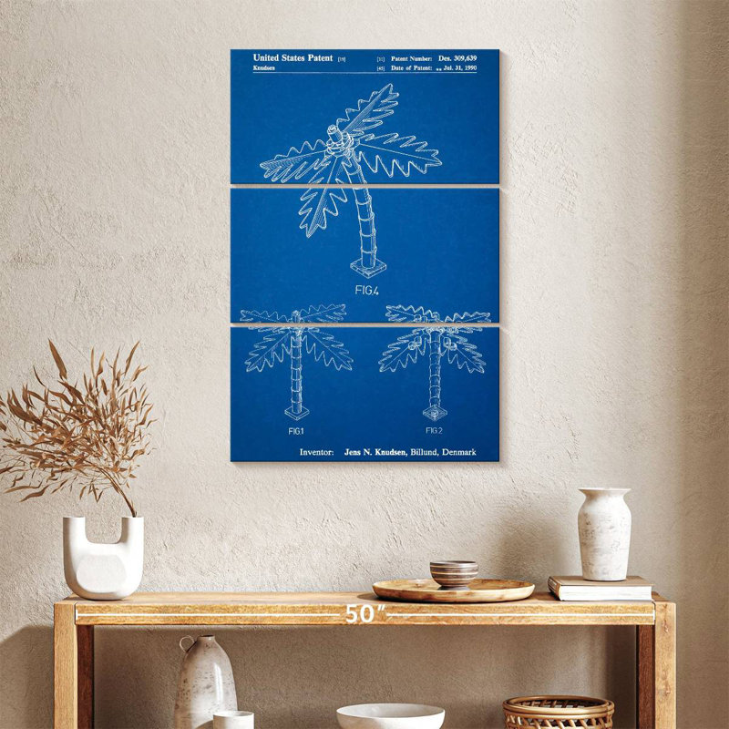 Affiche «Blueprint Lego Tree Laelle», H 57 po x l 36 po