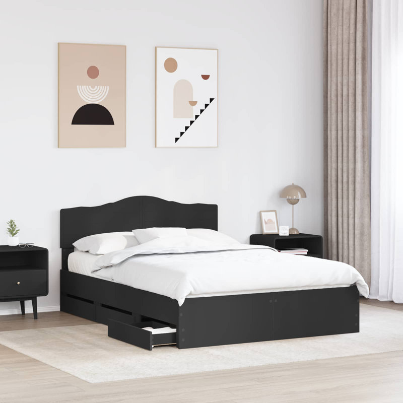 Bed, Kingsize (5'), Black
