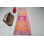 Authentic Turkish Herki Vintage Runner Rug in Vibrant Orange Wool Ideal for Kitchen Use