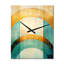 Horloge murale émeraude et arches dorées III - formes abstraites surdimensionnées-453056870