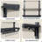 4-Tier RGB LED Gaming Floating Shelf – App-Controlled, Music Sync, Wall Mounted Storage with Towel Bar & S-Hooks, 33.8"H