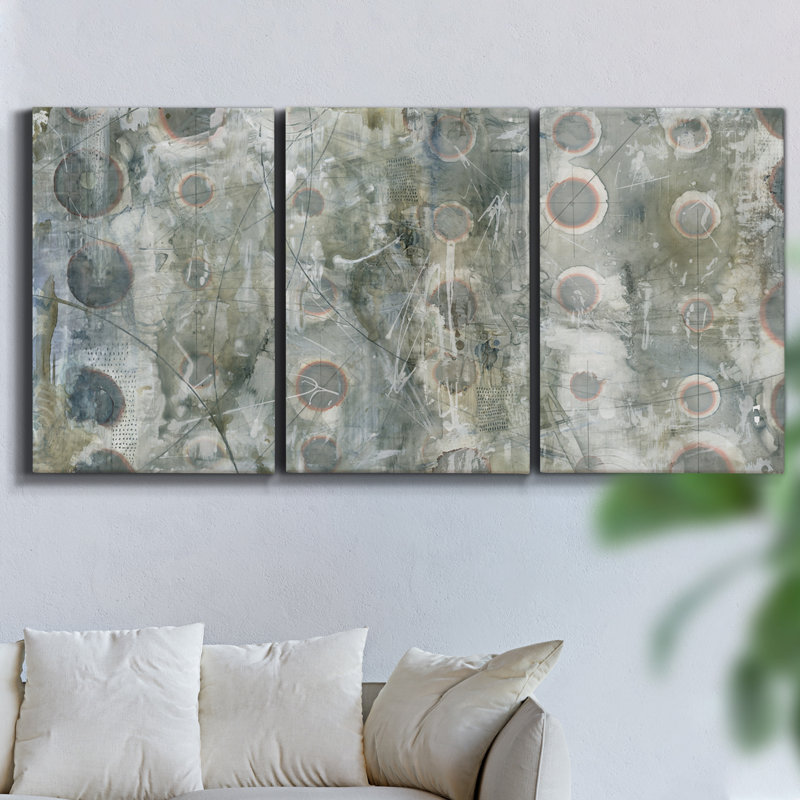 " Autumn Stream I " 3 - Pieces, 27" H x 54" W x 2" D