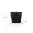7" Black Recycled Plastic Indoor Outdoor Round Pot Planter