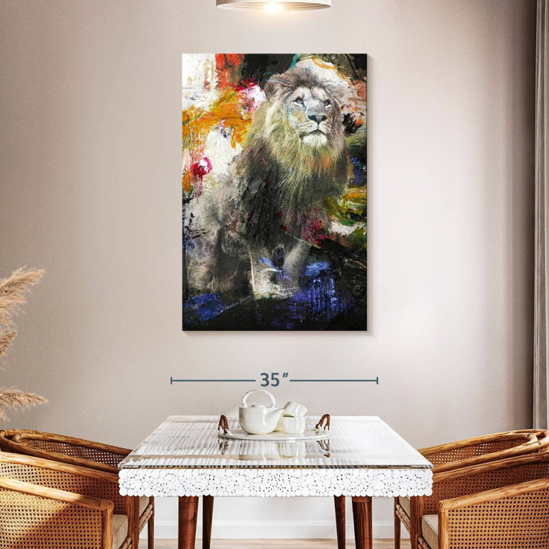 Brampt Glorious Lion, 48" H x 32" W