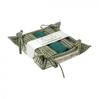 Cotton Waffle Kitchen Towel Linen Set