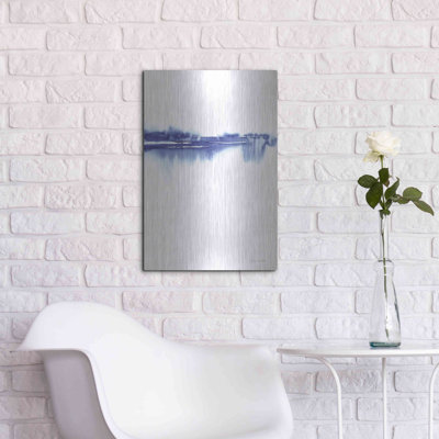 Luxe Metal Art 'Blue Horizon II' By Alan Majchrowi " Blue Horizon II " by Alan Majchrowicz