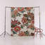 Tapis décoratif moderne et multicolore à motif de roses et de feuilles à thème beige-1393685228