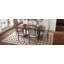 Ensemble de table de salle à manger extensible 7 pièces, table de ferme avec rallonge 18 ", table de cuisine en bois rustique 78" et chaises 6 pièces-504630087-504630080