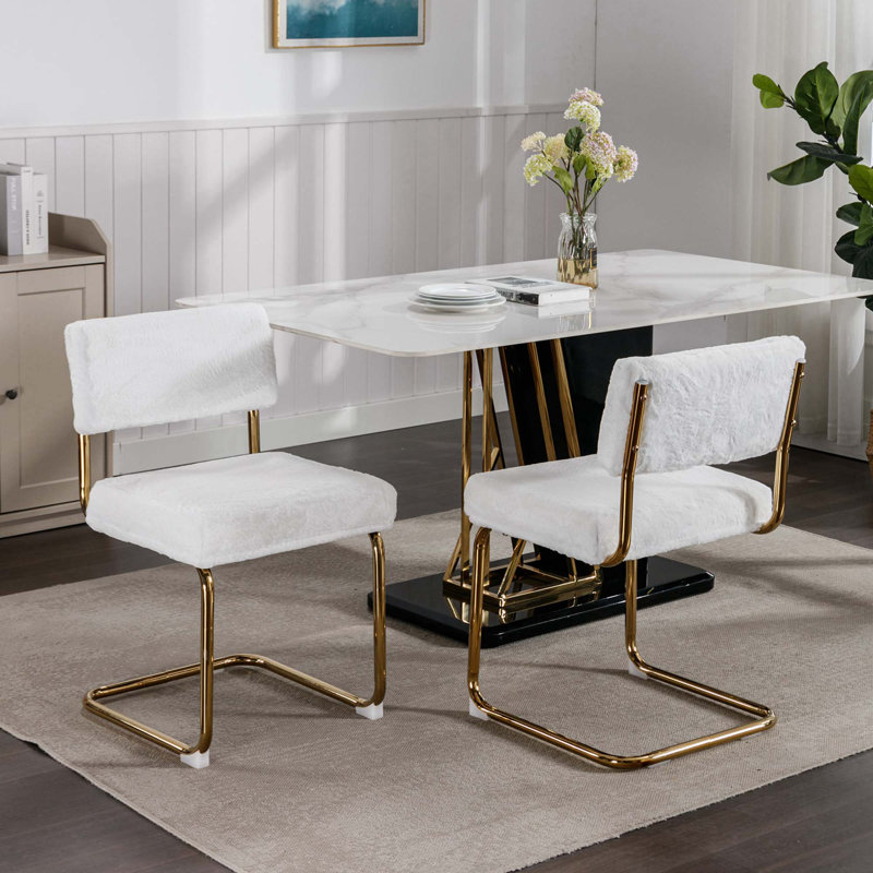 Lional 20'' H Upholstered Side Chair, White