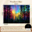 Murale auto-adhésive moderne pour la chambre à coucher, forêt canadienne multicolore l 96 "x H 69" Peel and Stick-411946137