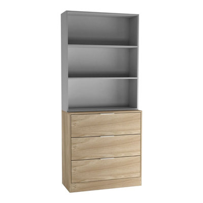 Ophe 180cm H x 60cm W Solid Wood Standard Bookcase