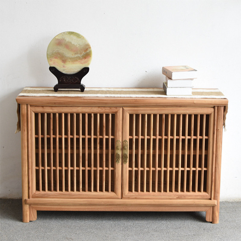 Nouveau cabinet d'appoint minimaliste de style chinois, Burlywood