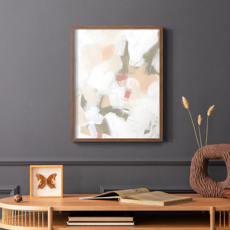 «Sand Story I», reproduction encadrée - bois massif, Brun, H 10 po x l 8 po