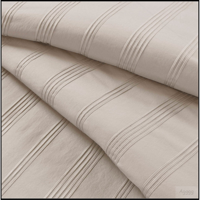 Ensemble de housse de couette 3 pièces, Housse de couette pour grand lit et 2 taies décor, Neutral