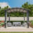11 Ft. W x 10 Ft. D Metal Pergola with Canopy: Durable and Stylish Outdoor Solution