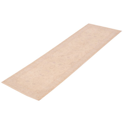 One-of-a-Kind 2'8" X 9'2" New Age Runner Wool Area Rug in Cream