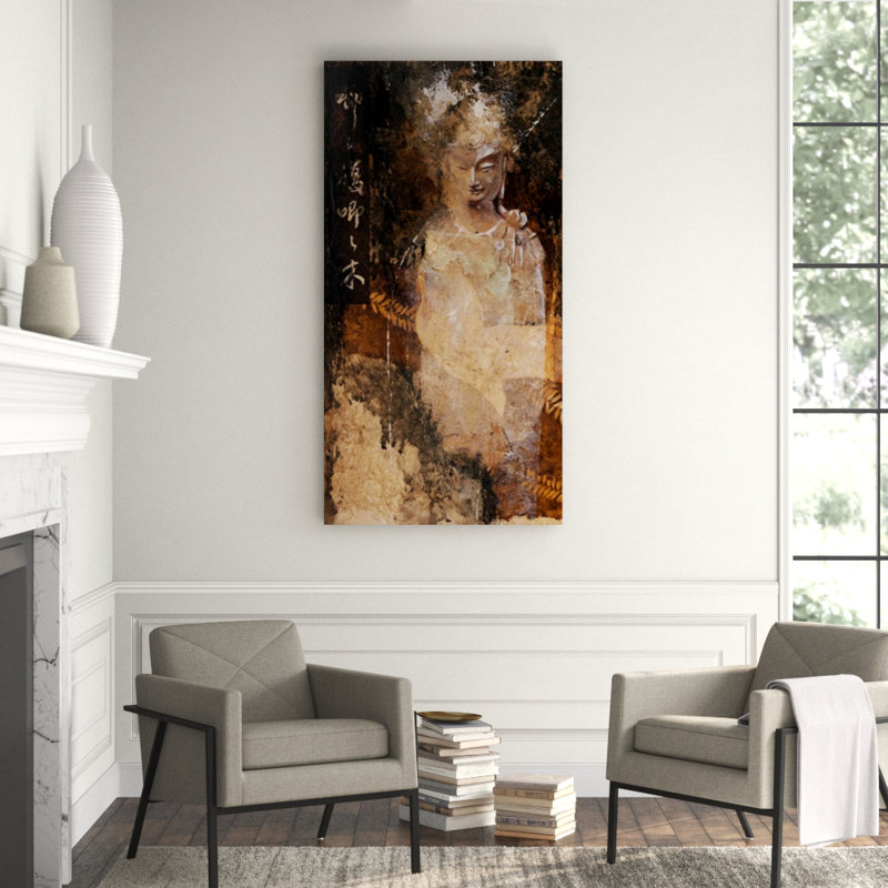 Buddha Print by Chelsea Art Studio, Knife Gel, 70" H x 36" W