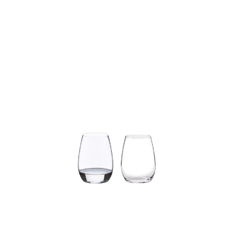 Riedel 0414/01 O Crystal Dishwasher Safe Stemless Water/Wine Tumbler Glasses (2 Pack)