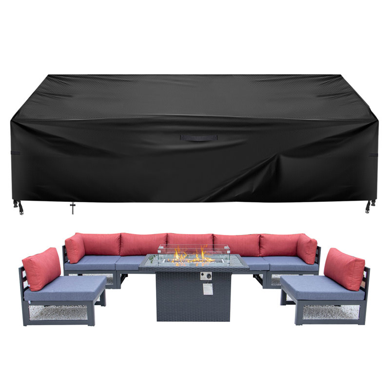 Housses pour patio d'extérieur 600D 137 x 102 x 35 po 600D convenant à 8 à 14 sièges, H 35 po x l 137 po x P 102 po