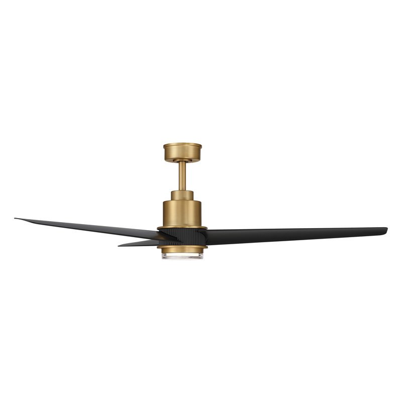 Ventilateur de plafond intelligent DEL 5CCT Nillson, F856L-Heritage Brass/Black