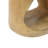 MGO Standard Hollow Side Table, Round Top End Table, Wood-Like Texture Accent Table, Natural Color