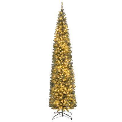 Arbre de Noël artificiel éclairé 8 pi
