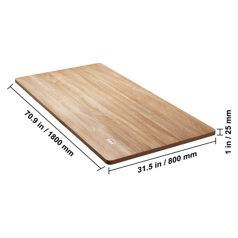 Plateau d'établi, H 1 po x l 70,9 po x P 31,5 po