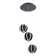 Carillion 3 - Light LED Pendant