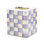 Violet Check Boutique Tissue Box Cover