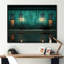 Turquoise Twilight Industrial II sur toile-1140438837-1140438847
