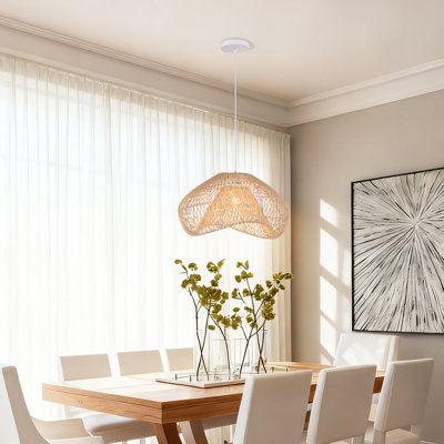 Luminaire suspendu en rotin novateur Boho