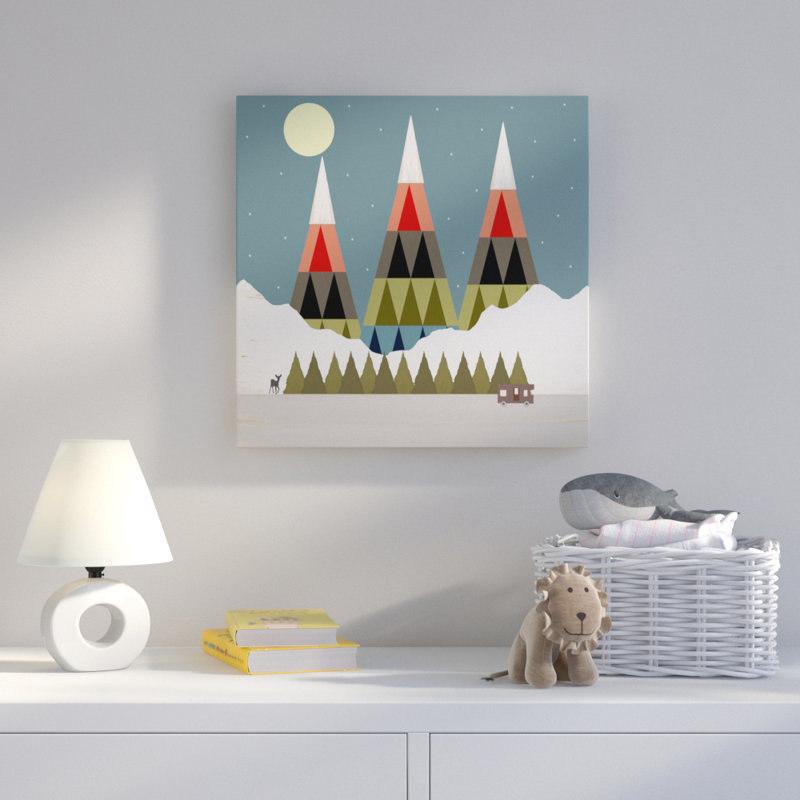 « soirée-soirée », art sur toile, H 14 po x l 14 po