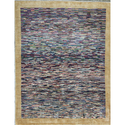 Hand-Knotted High-Quality Purple Area Rug