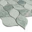 Polished 2" x 4" Marble Leaf Mosaic Wall & Floor Tile