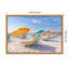 «South Beach Miami Beach Chairs II» par Richard, reproduction d'art sur toile encadrée argentée-112655004