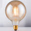 8W E27 Dimmable Globe Light Bulb Amber