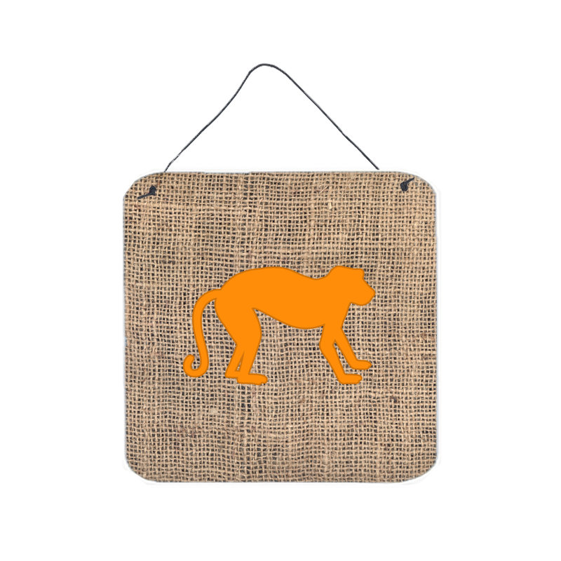 « singe », impression sur plaque orange
