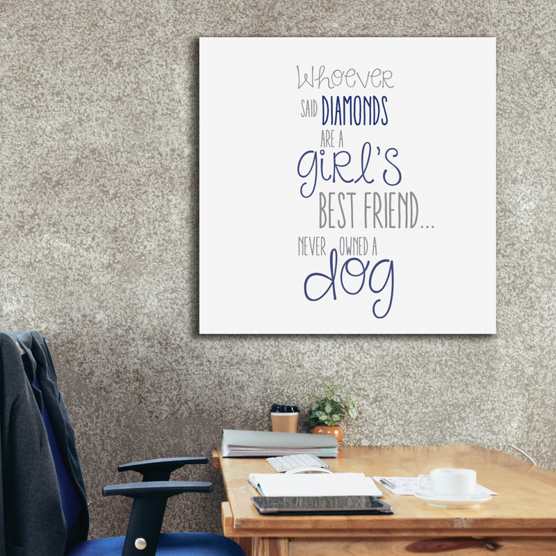  «Best Friend» par Erin Clark, art mural sur toile, 12 po x 12 po, H 37 po x l 37 po x P 1,5 po