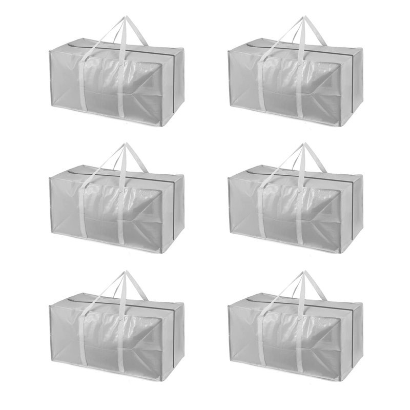 Sac de rangement en tissu Rebrilliant, 104 pintes, Gris